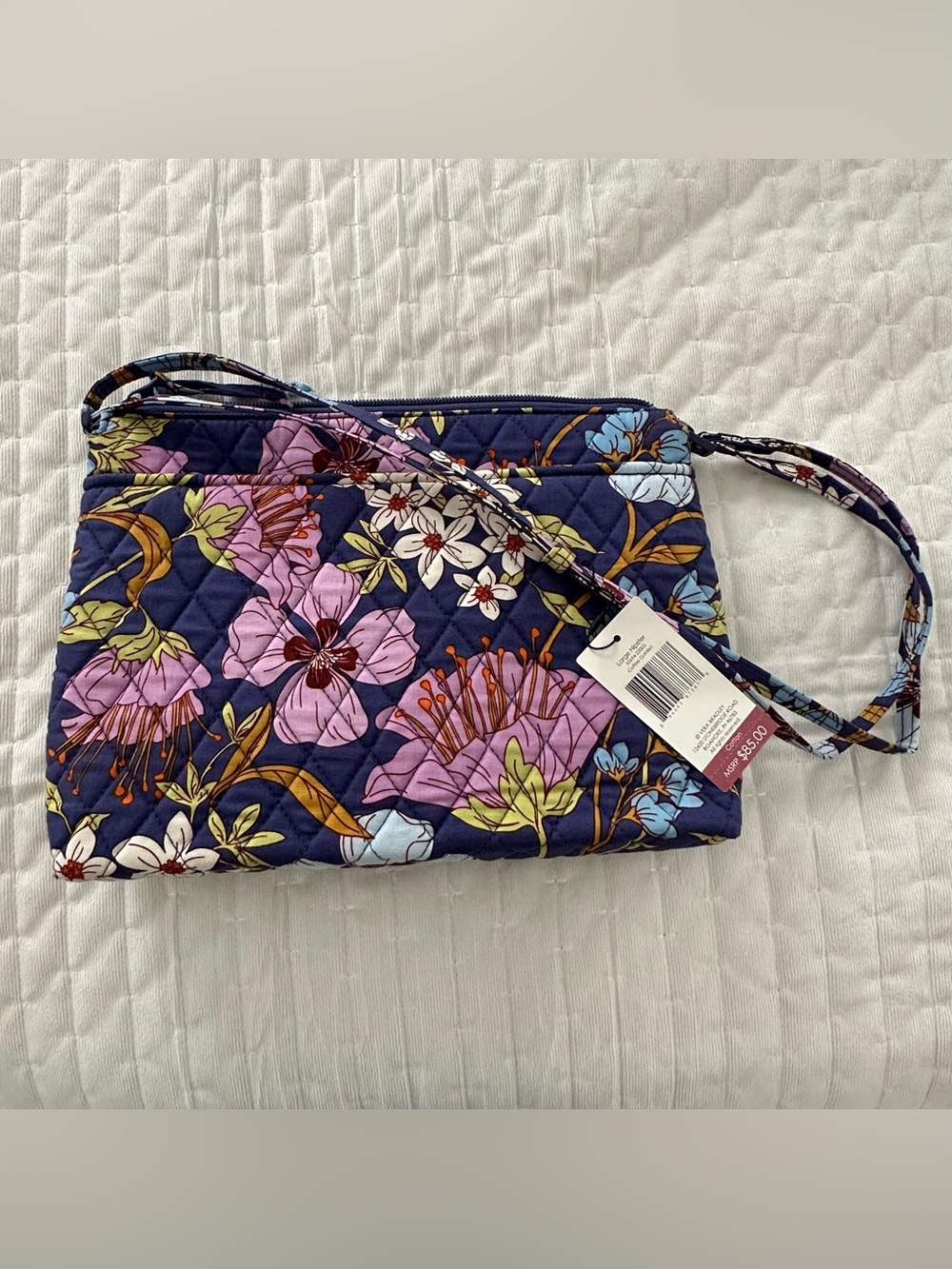 Vera Bradley Coffee Garden Large Hipster Cotton Quilted Bag NWT Floral Pattern